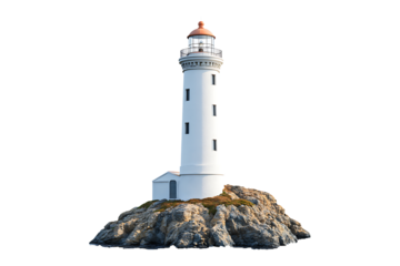 lighthouse isolated on transparent background