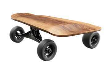 Modern sport skate board with wheels isolated on transparent background