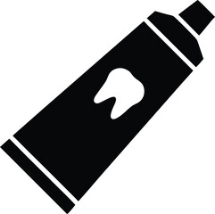 toothpaste tube silhouette icon