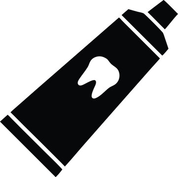 toothpaste tube silhouette icon