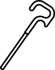 walking can outline icon