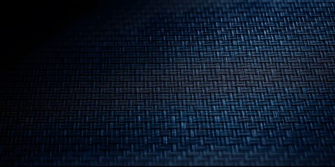 Obraz premium macro view of carbon fiber texture, matte black surface with subtle weave pattern