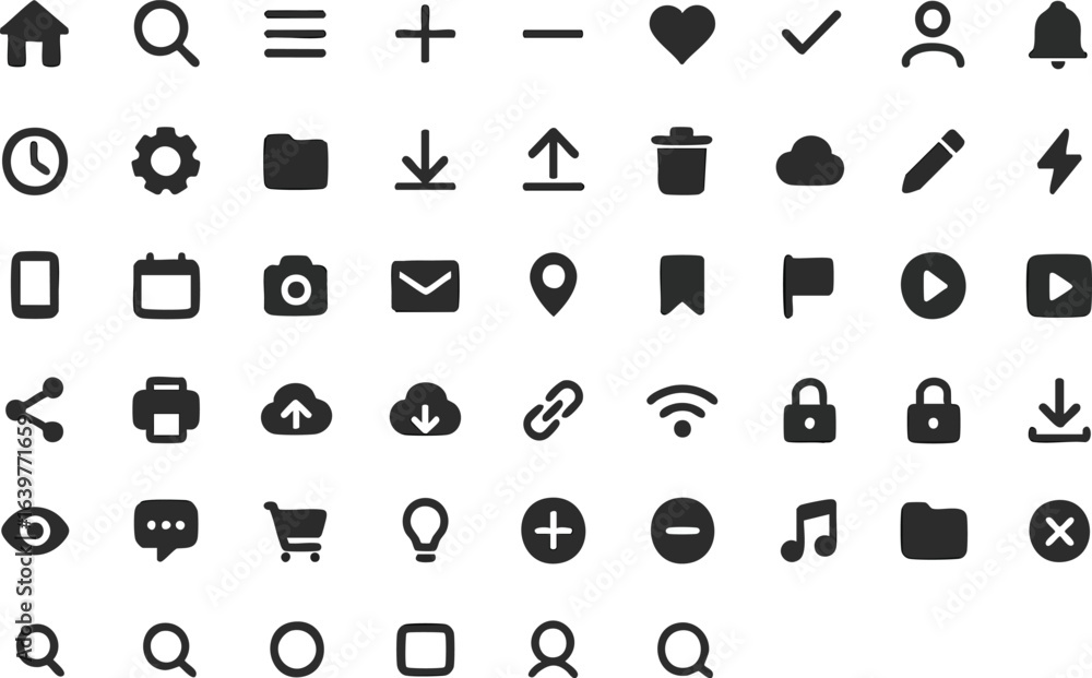 Fototapete elegant minimalist eps vector file icon for digital design and content creation projects.