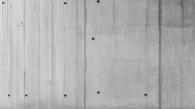 Raw Architectural Concrete Wall with Vertical Formwork Lines and Tie Holes