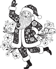 christmas, christmas tree, pattern, flower, vector, floral, design, seamless, vintage, illustration, ornament, decoration, art, wallpaper, nature, decor, texture, element, flowers, mandala, leaf, retr