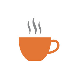 Warm Beverage Delight A Simple Illustration of a Steaming Cup