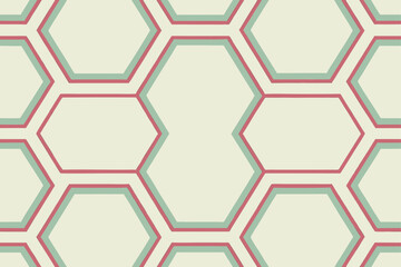 Geometric honeycomb seamless pattern vector illustration with a colorful 3D hexagonal structure for a tech-inspired web backdrop