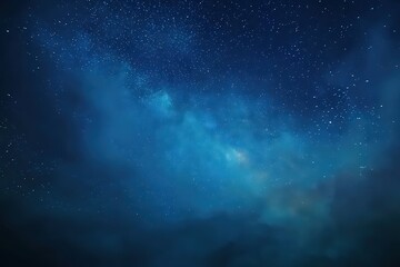 Obraz premium Dark Night Sky With Stars And Nebula