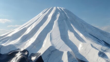 Snow-covered mountain peak