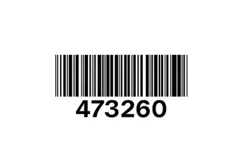 Dark background, barcode and numbers