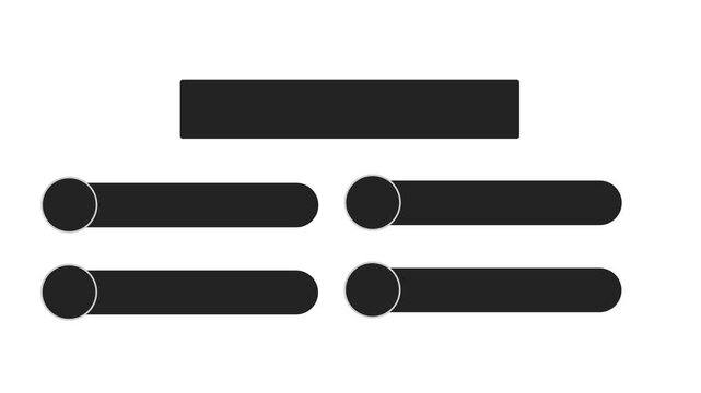 Quiz Template Background Challenge With Option Selection on transparent background. blank Quiz option selection. quiz option selection icon animation
