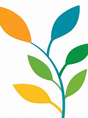 vector illustration of a leaf 