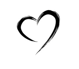 Heart shape, dark background, sparkly