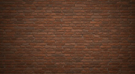 Naklejka premium A weathered brick wall with a gradient of dark and light brown tones