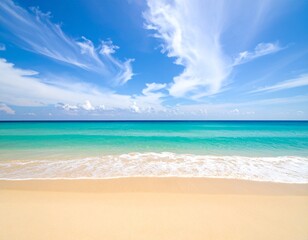 Fototapeta premium tropical beach with palm trees