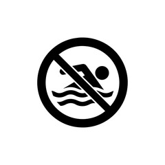 No swimming icon
