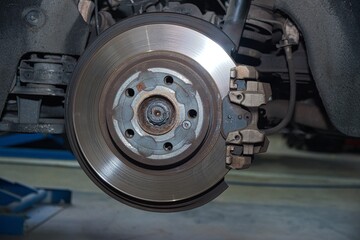 Cutting and preparing black leather or synthetic material for custom car interior