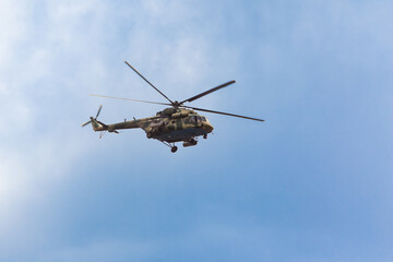 Mi-17 helicopter in flight