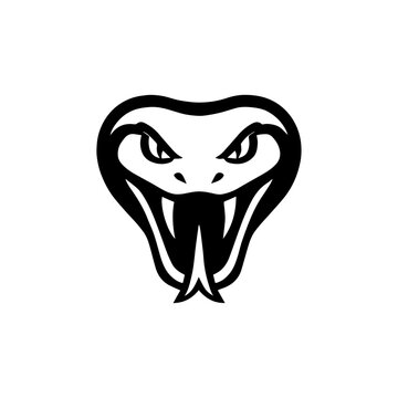 Vector logo of a snake head