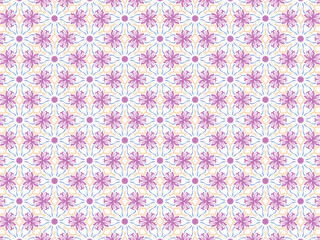 Fototapeta premium Seamless Textile, Ornamental Design, Cultural Motif, Asian Art, Decorative Background, Vintage Style, Elegant Repeat, Home Decor