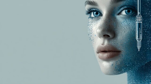 Minimalist representation of RF microneedling for skin tightening and collagen induction