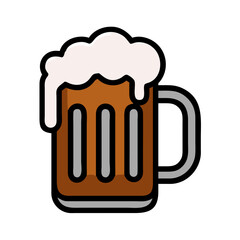 Beer mug icon for St Patrick’s Day celebrations