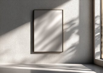 Minimalist modern interior with clean empty wall subtle light and shadow effects contemporary decor and stylish architectural elements for versatile home decor