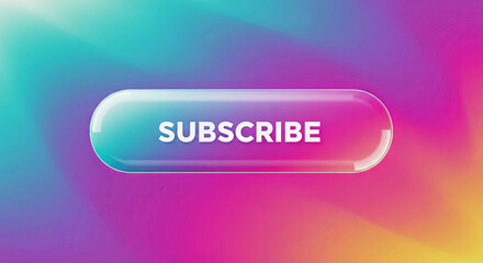 Gold and Ruby 3D Subscribe Button in Luxury Abstract Scene