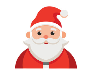 Santa Claus Vector Art Elements Illustration for Seasonal Clipart Use