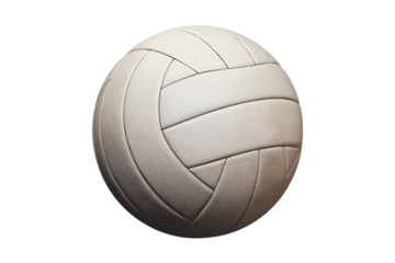 A Classic White Volleyball, Ready for the Game