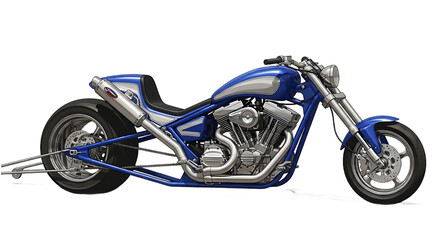 Obraz premium Men's Cafe Racer style motorcycle