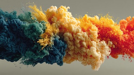 Abstract Colorful Paint Splash Background