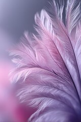 Obraz premium pink feather background high quality image Generative AI 