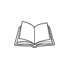 Open Sketchbook with Blank Pages Ready for Drawing or Creative Sketching