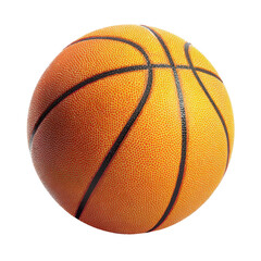 Fototapeta premium Basketball resting on a flat surface ready for the next game in a recreational area