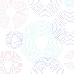 Seamless geometric spiral pattern and abstract circle wave lines overlapping pattern isolated. 