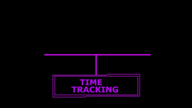Animated time tracking concept depicting efficiency and employee productivity ,Business, Internet and network 4k abstract social network technology virtual web 4k animation ...