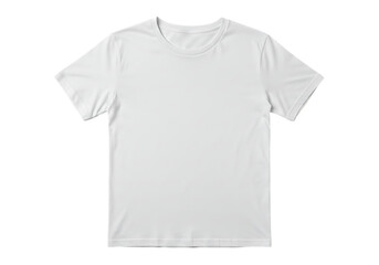 Plain white t shirt isolated on transparent background