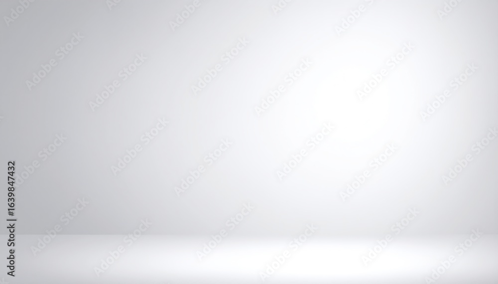 Poster a pristine white background illuminated by soft, ethereal light effects, creating a serene and airy 