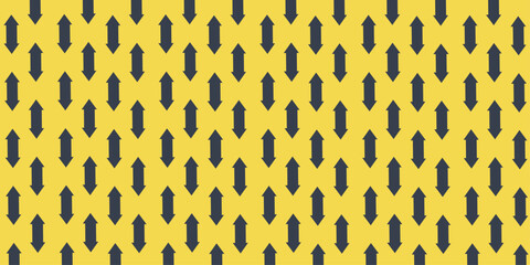 Vector seamless geometric pattern. Repeatable striped yellow background. 