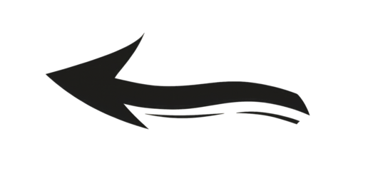 Dark graphic arrow with subtle glowing lines
