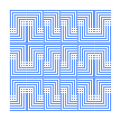 Geometric Interlocking Pattern: A Digital Art Exploration, Seamless Labyrinth Motif: Generative Design and Visual Aesthetics, Intricate Striped Weave: A Modern Tiling Pattern
