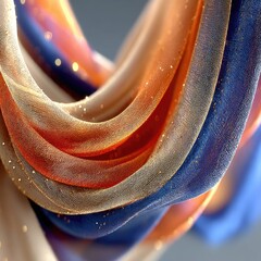 Abstract Peach Navy Orange Gradient Mesh Background