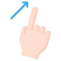 Fototapeta premium Diagonal Swipe Icon