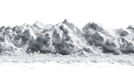 Pile of Snow with Tiny Ice Crystals