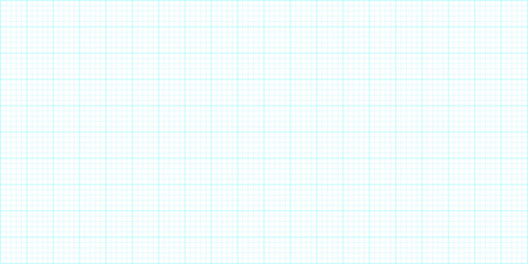 Plakat Grid line blueprint paper sheet, square blue grid background, texture of square graph paper for drawing markup - vector
