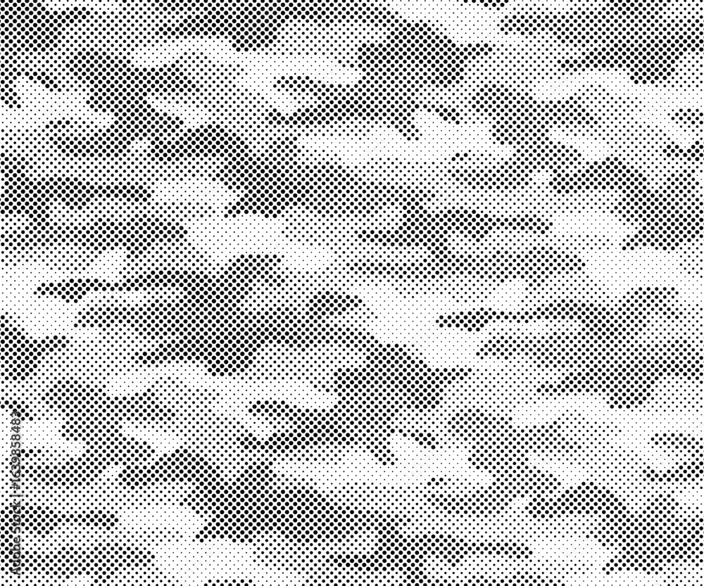 Poster abstract halftone background. military camouflage effect dot seamless pattern texture. dotted backgr