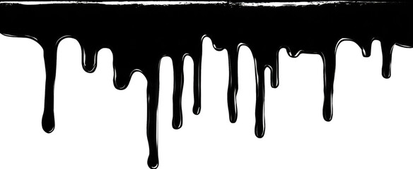 Abstract dripping text effect on black background