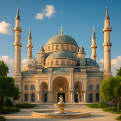 Naklejka premium the blue mosque