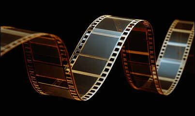 Film reel in a spiral